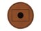 Japan Flag Round Iron-On Engraved Faux Leather Patch Applique - 2.5"